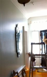 ladder and smoke detector