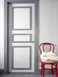 bathroom door chair