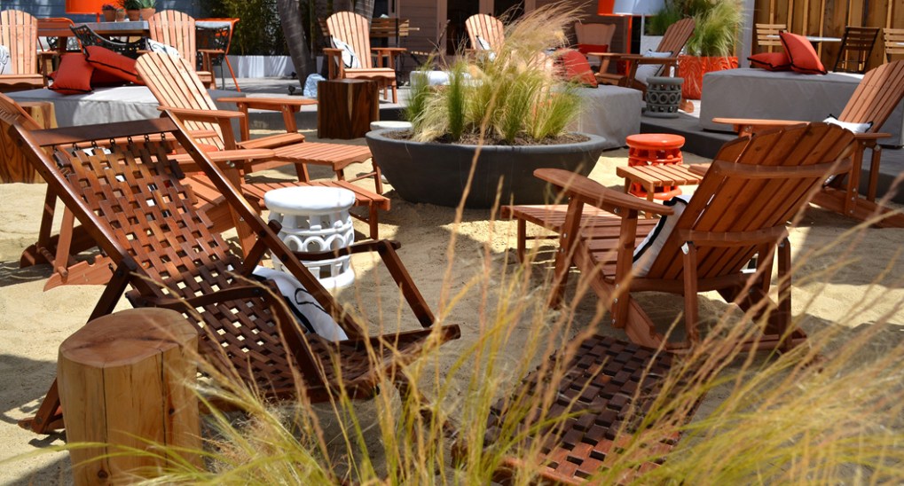 beach nation sand and deck chairs